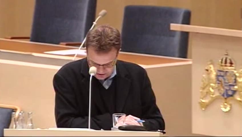 Stillbild från Interpellationsdebatt, Påbyggnadsutbildning för civilingenjörer