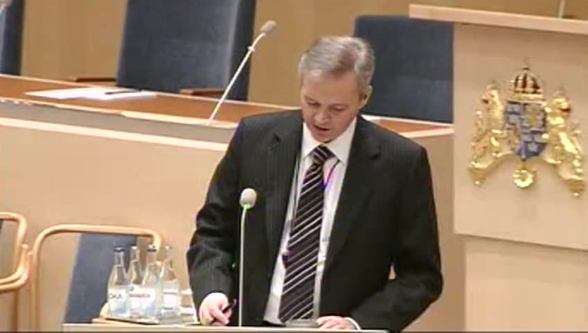 Stillbild från Interpellationsdebatt, IT-företags investeringar I Sverige