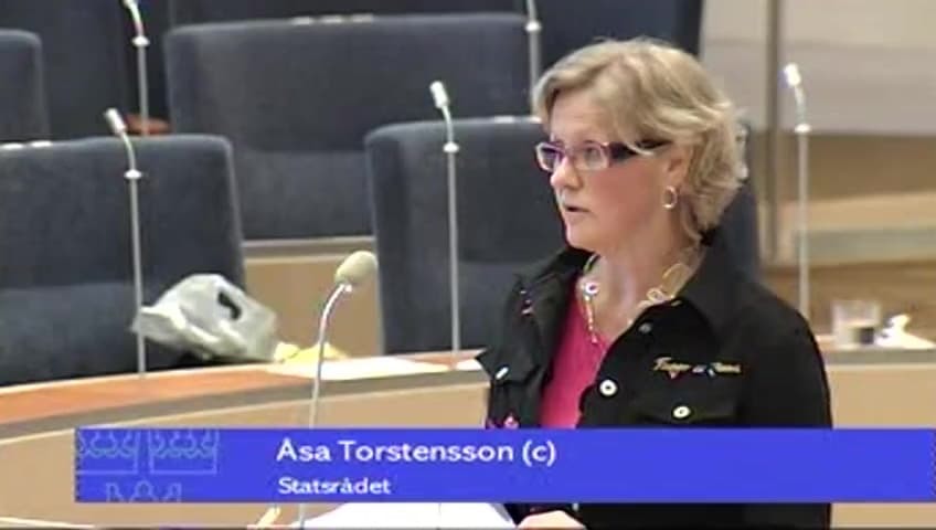 Stillbild från Interpellationsdebatt, Cykelturism