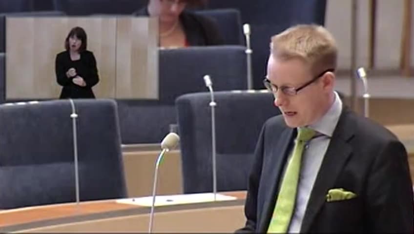 Stillbild från Interpellationsdebatt, Döva asylsökande