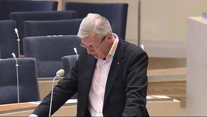 Stillbild från Interpellationsdebatt, Kommuners upphandling av avfallshantering
