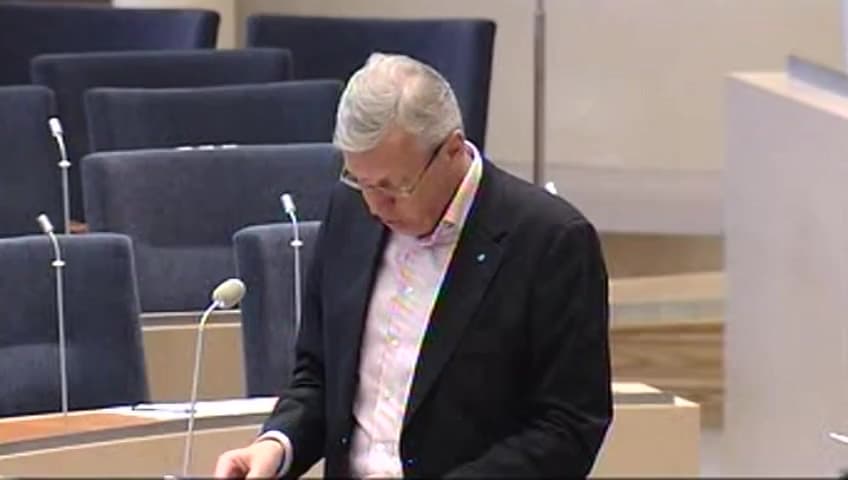 Stillbild från Interpellationsdebatt, Förändringar i allmännyttan och barnperspektivet