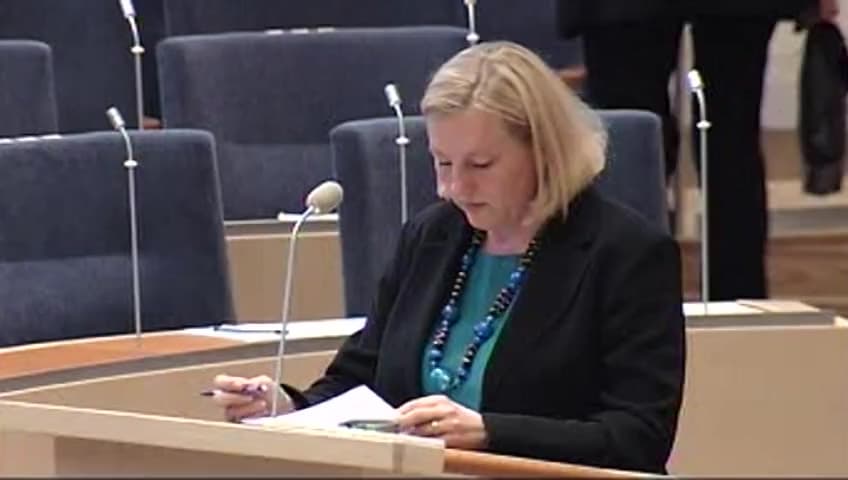 Stillbild från Interpellationsdebatt, Exporthinder