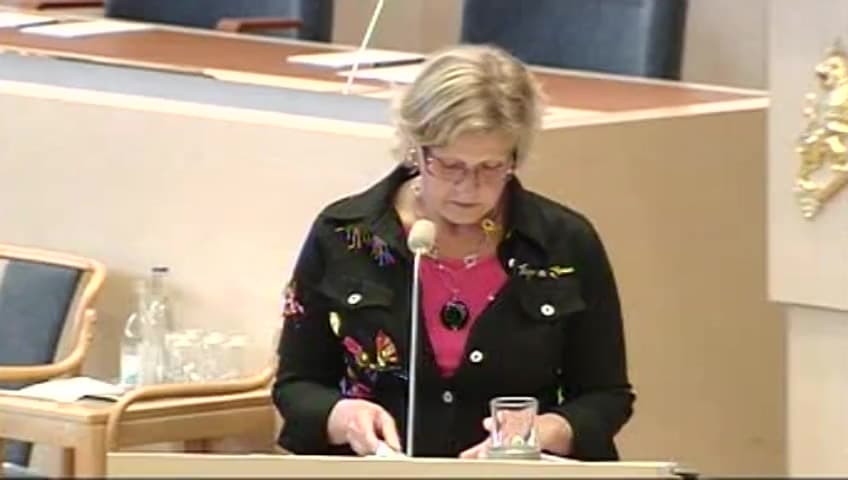 Stillbild från Interpellationsdebatt, Trafiksäkerhet