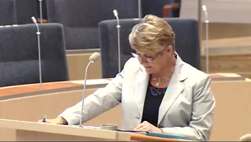 Stillbild från Interpellationsdebatt, Sammanhållningspolitiken efter 2013 för den regionala utvecklingen