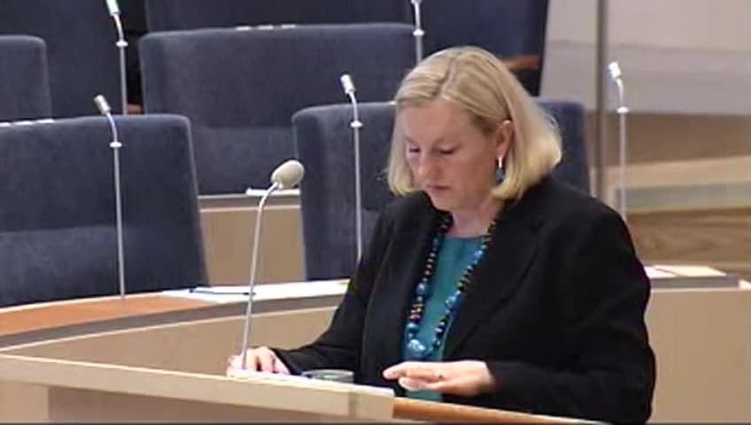 Stillbild från Interpellationsdebatt, EU och Andinska gemenskapen