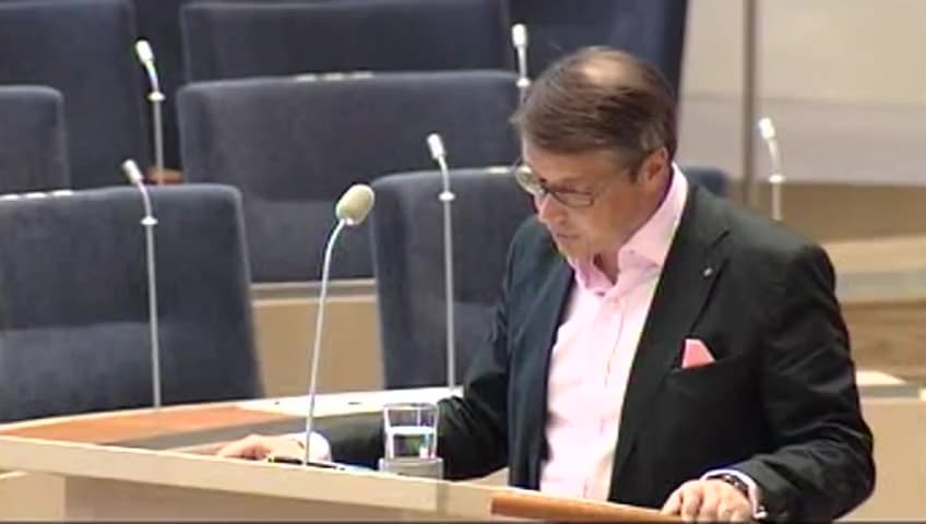 Stillbild från Interpellationsdebatt, Vårdnadsbidrag