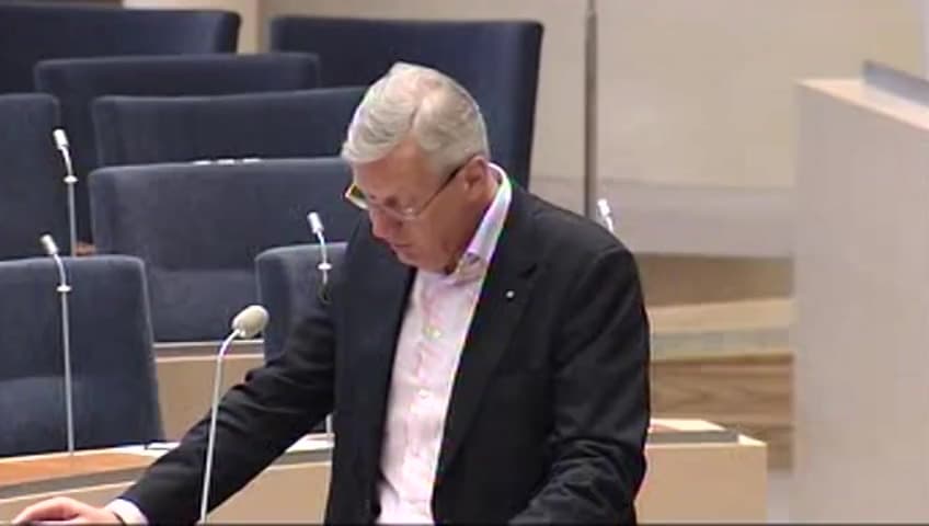 Stillbild från Interpellationsdebatt, Utredningen om allmännyttan