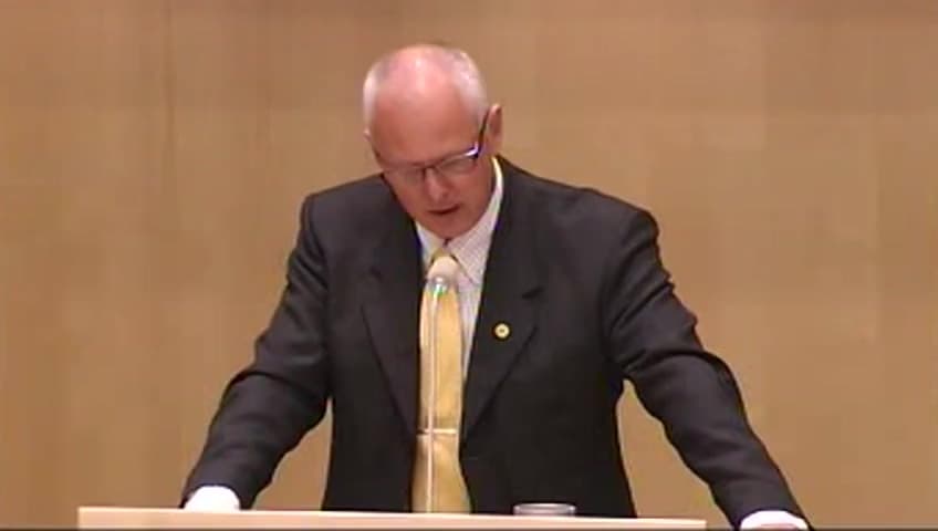 Stillbild från Debatt om förslag, Sjukhusens läkemedelsförsörjning