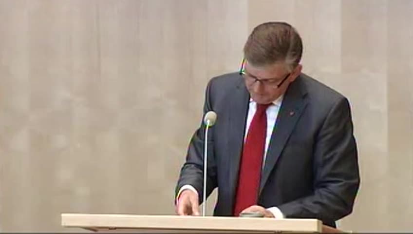 Stillbild från Debatt om förslag, Lag om signalspaning m.m.