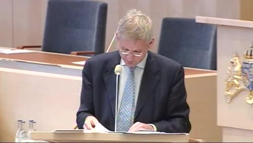Stillbild från Interpellationsdebatt, Den politiska situationen i Zimbabwe
