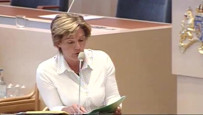 Stillbild från Interpellationsdebatt, Riskkapitalbolag inom äldreomsorgen