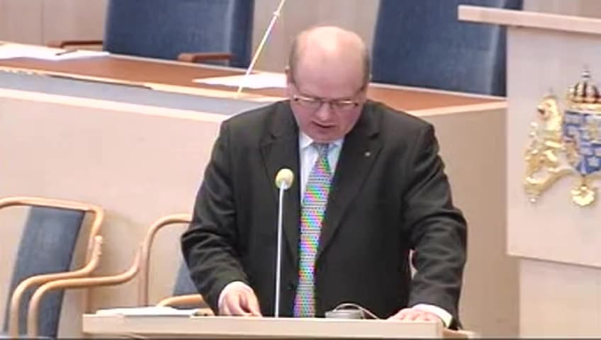 Stillbild från Interpellationsdebatt, Tävlingsdjurskydd