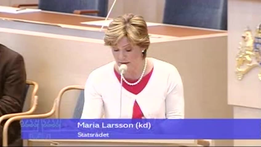Stillbild från Interpellationsdebatt, Handlingsplan för den sociala barn- och ungdomsvården