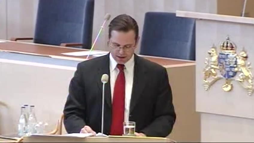 Stillbild från Interpellationsdebatt, Pensionärsskatten