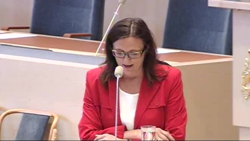 Stillbild från Interpellationsdebatt, Lissabonfördraget