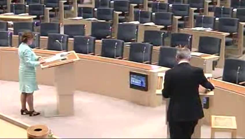 Stillbild från Interpellationsdebatt, Regeringens satsning Vidareutbildning av lärare