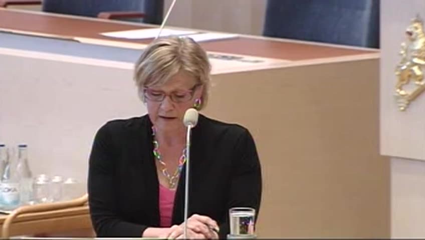 Stillbild från Interpellationsdebatt, Göteborgs station, Västra stambanan och järnvägen genom Lerum