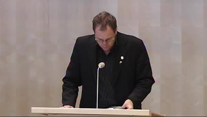 Stillbild från Debatt om förslag, Naturresursfrågor och vattenrätt