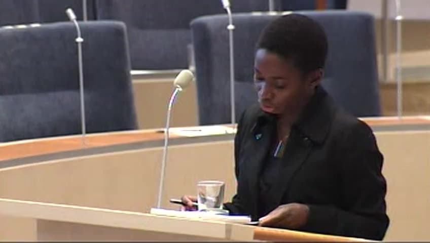 Stillbild från Interpellationsdebatt, Jämställdhet