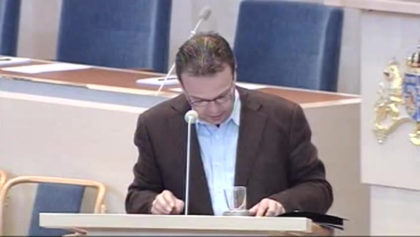 Stillbild från Interpellationsdebatt, Lagen om anställningsskydd