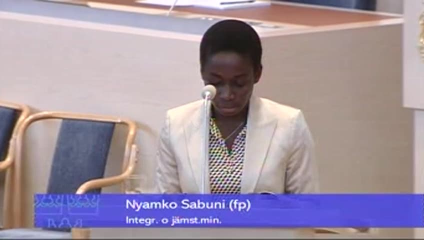 Stillbild från Interpellationsdebatt, Det nödvändiga jämställdhetsarbetet