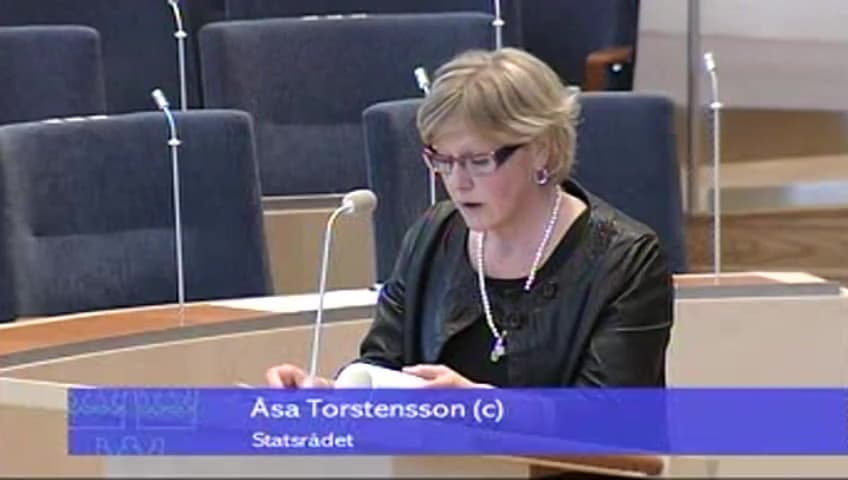 Stillbild från Interpellationsdebatt, Samhällsekonomisk värdering av väg- och järnvägsinvesteringar