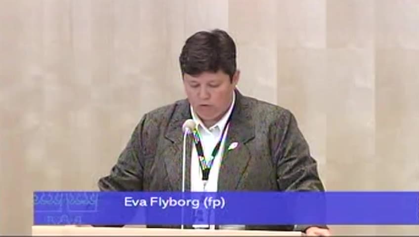 Stillbild från Debatt om förslag, En effektivare arbetslöshetsförsäkring