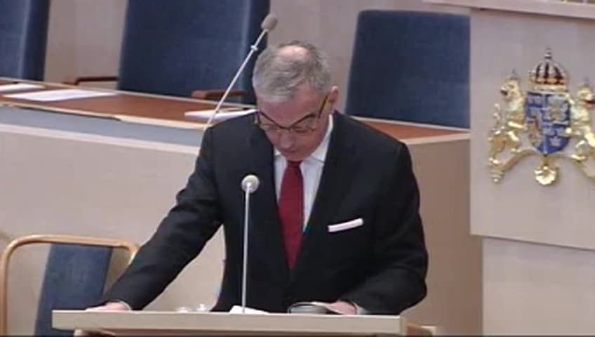 Stillbild från Interpellationsdebatt, Regeringens utbildningspaket för obehöriga lärare 