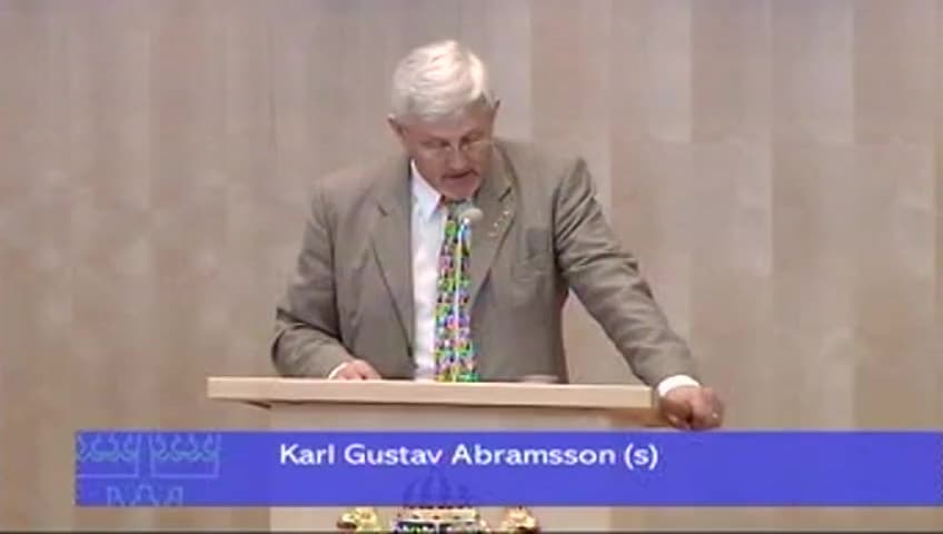 Stillbild från Debatt om förslag, Ökade möjligheter att ingripa mot rattfylleri och sjöfylleri