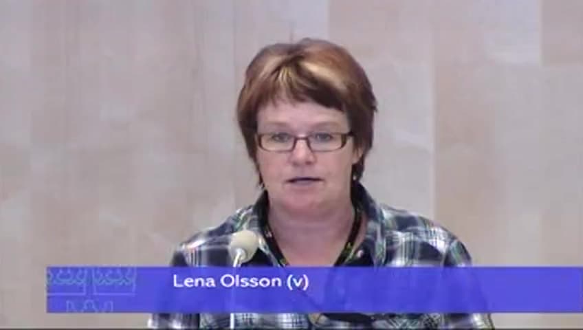 Stillbild från Debatt om förslag, Förverkande av utbyte av brottslig verksamhet