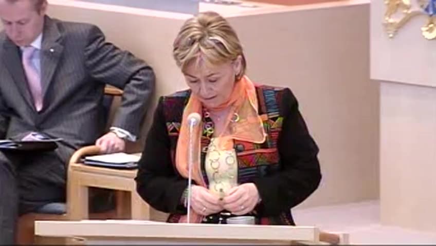 Stillbild från Interpellationsdebatt, Polisutbildningen