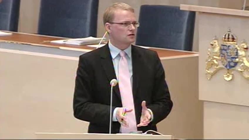 Stillbild från Debatt om förslag, ILO:s konvention om ett ramverk för att främja arbetsmiljö, m.m.