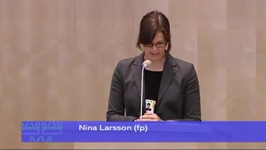 Stillbild från Debatt om förslag, Kör- och vilotid vid internationell järnvägstrafik