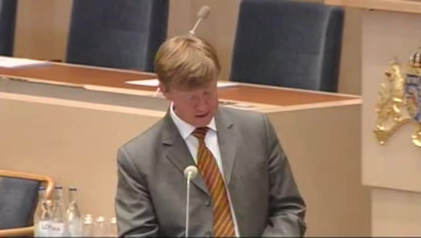 Stillbild från Interpellationsdebatt, Biogas