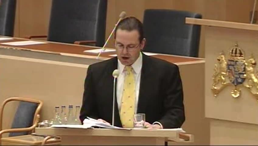Stillbild från Interpellationsdebatt, Skatteverkets personalminskningar