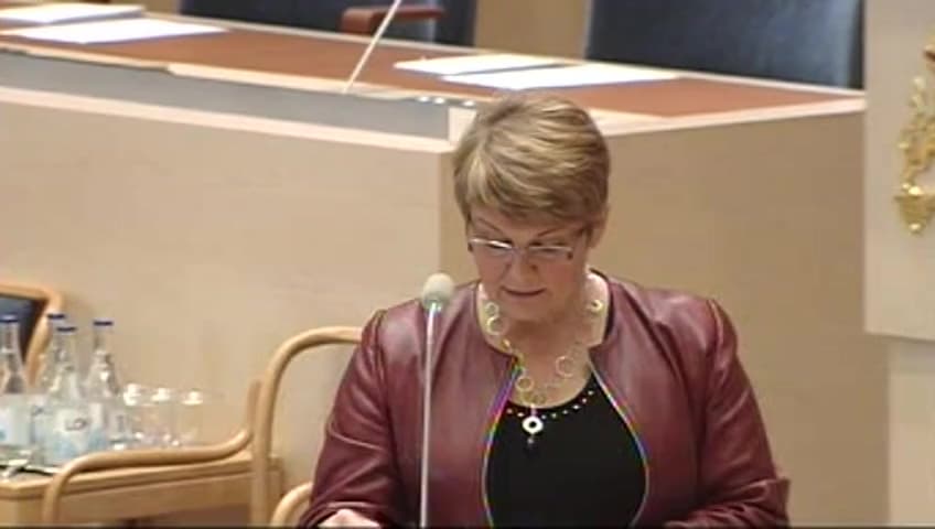 Stillbild från Interpellationsdebatt, Basindustrins behov av en aktiv näringspolitik