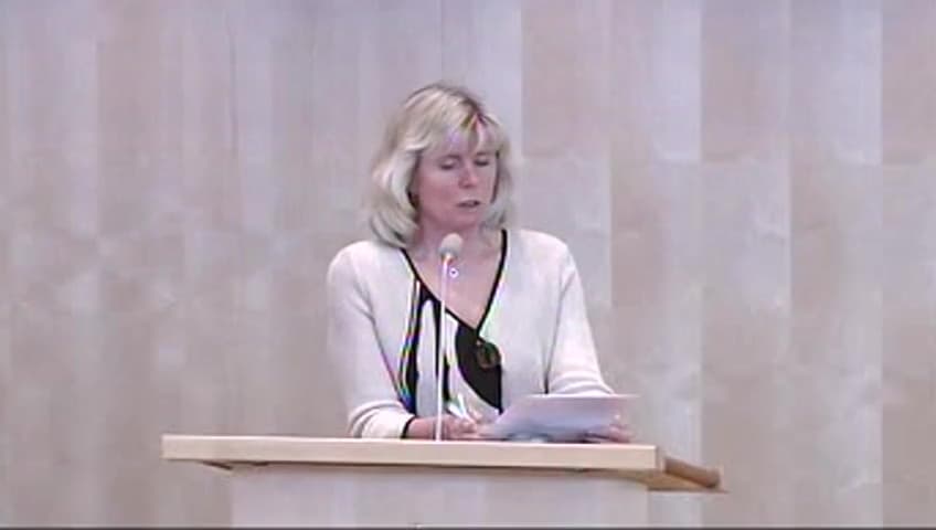 Stillbild från Debatt om förslag, Utlåtande om mobil-tv