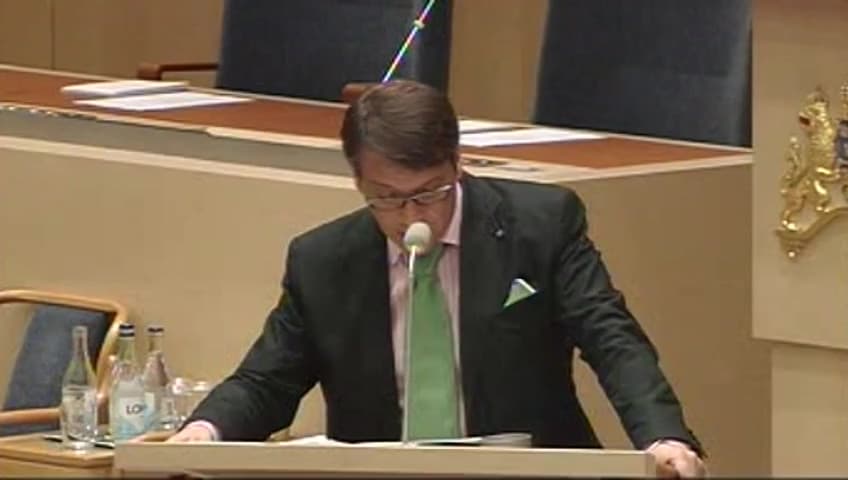 Stillbild från Interpellationsdebatt, Åtgärder mot felaktig förskrivning av läkemedel