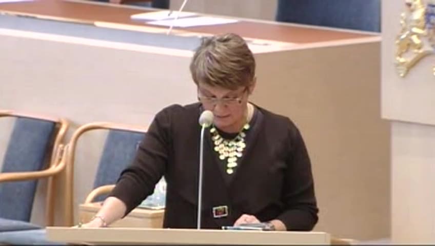 Stillbild från Interpellationsdebatt, Energianvändning i bostadssektorn
