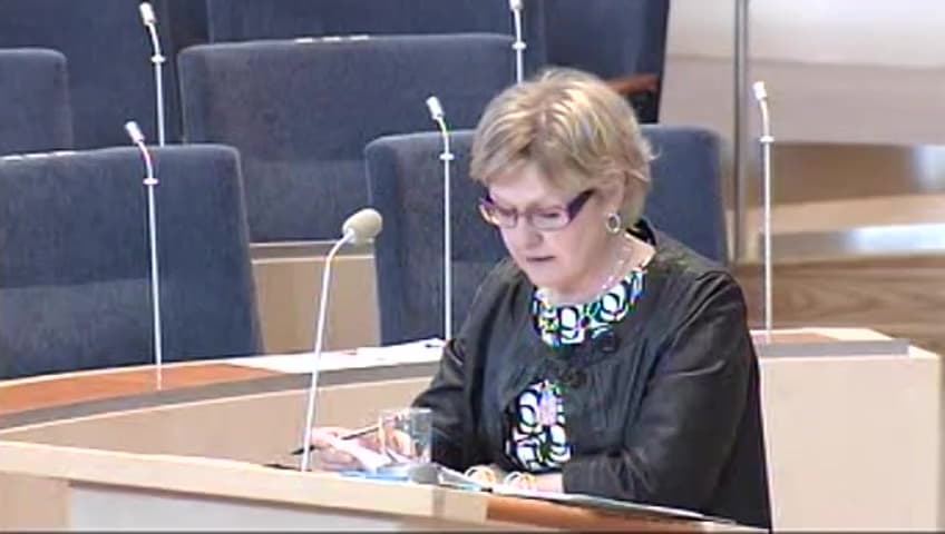 Stillbild från Interpellationsdebatt, Krav på vinterdäck på utlandsregistrerade personbilar