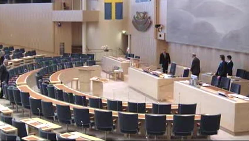 Stillbild från Interpellationsdebatt, Regeringens utnämningspolitik