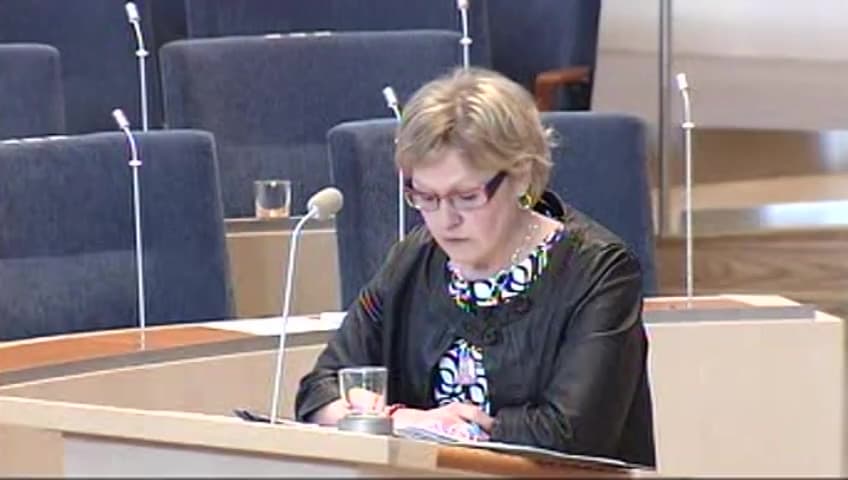 Stillbild från Interpellationsdebatt, Vägverkets och Banverkets framtid