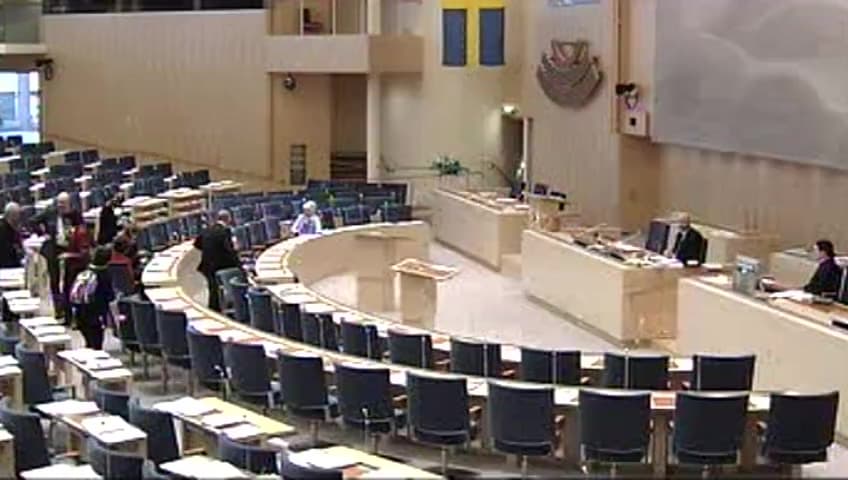 Stillbild från Debatt om förslag, Kulturarvsfrågor