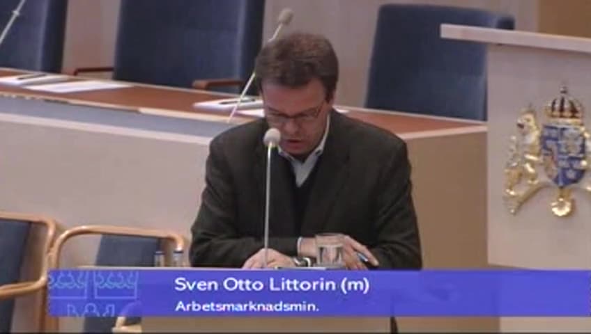 Stillbild från Interpellationsdebatt, Misslyckad jobbsatsning för nyanlända invandrare