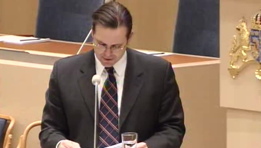 Stillbild från Interpellationsdebatt, Ökat regelkrångel med godtyckliga regler