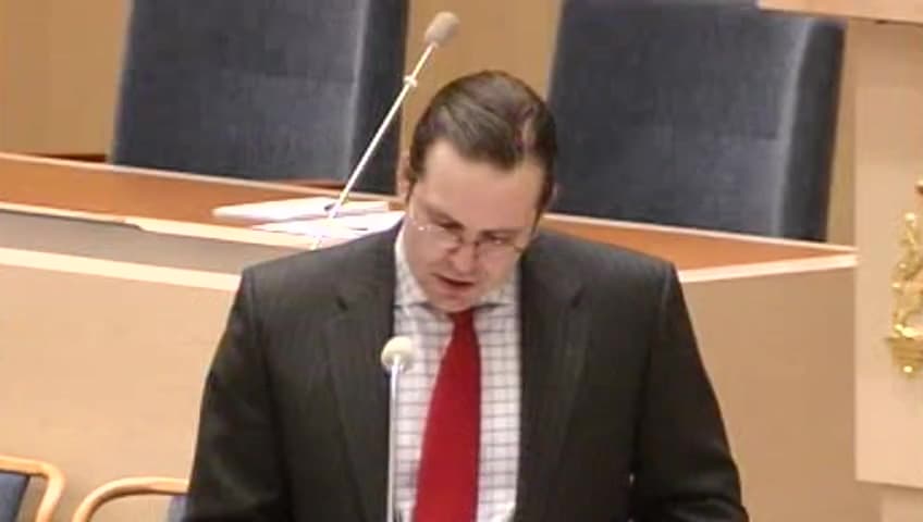 Stillbild från Interpellationsdebatt, Misslyckandet med jobbpolitiken