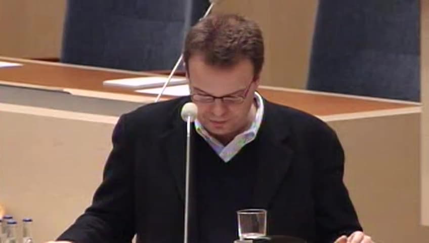 Stillbild från Interpellationsdebatt, Nedmontering av arbetsmiljöfrågorna