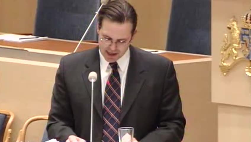 Stillbild från Interpellationsdebatt, Skatteavdrag för forskning och utveckling