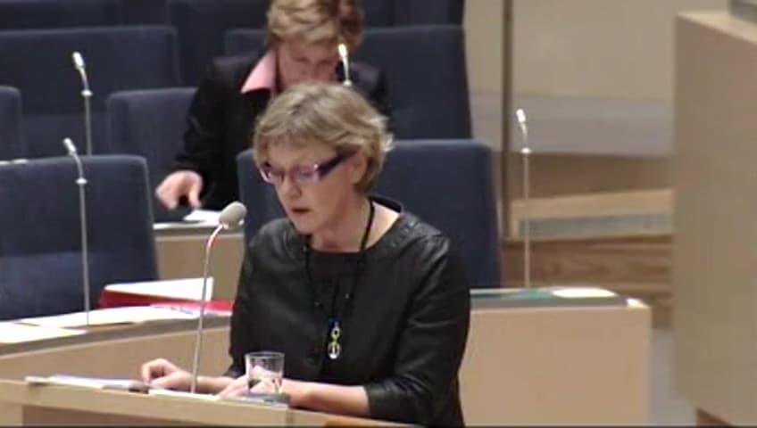 Stillbild från Interpellationsdebatt, Utförsäljning av Telia samt accessnätet